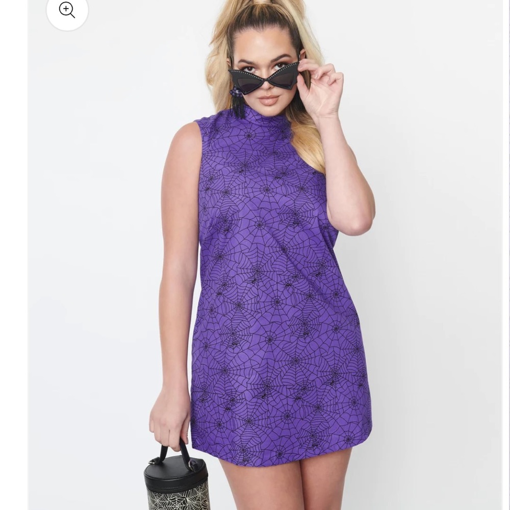 Unique Vintage Magnolia Place spiderwebs purple